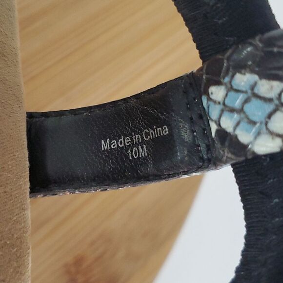 Alfani Women's Step 'N Flex Strappy Voyage Wedge Sandals Snakeskin Print Size 10 - Picture 8 of 11